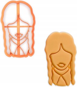 Premium Mézeskalács/Sütemény Forma Wednesday Addams Fej Halloween