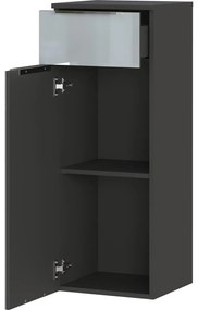 Szürke magas-fali fürdőszoba szekrény 36x93 cm Vasio – Germania