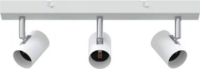 vidaXL Mennyezeti spotlámpa fényszórókkal Fehér 38 x 6,5 x 11,5 cm Fém