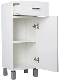 Viva STYLE fürdőszobai ÁLLÓSZEKRÉNY 85 alacsony POLCOS - 1 fiók - JOBBOS - 35 x 33 x 85 cm