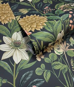 Holden Decor Wanderlust Clematis sötétkék virágos vlies tapéta – 92062