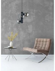 Csillár zsinóron TUBE 3xE27/60W/230V fekete/füstös fekete