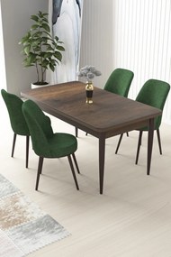 Nil étkezőgarnitúra, barokk-khaki, 110 cm