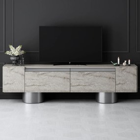 TV szekrény Bohem - Travertine, Silver