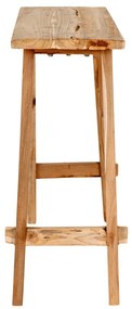 Girona Konzolasztal, teak fa, natúr, 90x40x80 cm