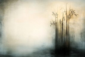 Vászonkép Canvas Bambusz Minimalizmus Zen Nyugalom Természet 60x40