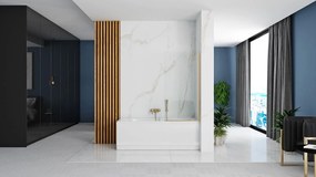 Fürdőkádparaván Rea Elegant Fix Arany 80 cm