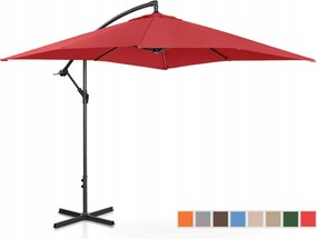 Kerti Napernyő Szögletes Bordó Nagy Erős