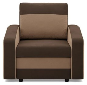 Hewlet fotel, szövet anyag, bonell töltet, barna