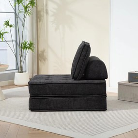 CALMERO kinyitható, multifunkciós kanapé - fekete