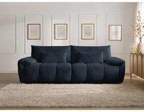 Sötétkék zsenília kanapé 264 cm Ivane – Bobochic Paris