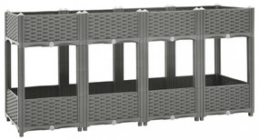 polipropilén magaságyás 160 x 40 x 71 cm