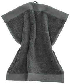 Sötétszürke frottír pamut törölköző 30x30 cm Comfort – Södahl