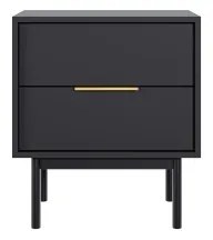 ELI fekete éjjeliszekrény