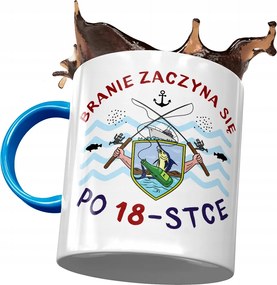 Kék Bögre Születésnapra 18 18. 18. Nyomtatott Fotóval