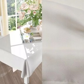 Modern finom abrosz fehér egyszínű Laros szövet 130x160cm