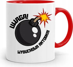 Színésznőnek Bögre Piros Születésnapi Ajándék fényképes nyomtatással