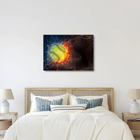 Kép - teniszlabda (üvegen) (70x50 cm)