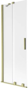 Mexen Velar, 2 szĂĄrnyas eltolhatĂł kĂĄdparavĂĄn 70 x 150 cm, 8 mm matt ĂŒveg, arany matt, 896-070-000-31-55