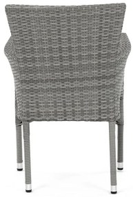 Szürke Polyrattan Kerti Szék, Fém Vázzal. AZC-S2118 GREY