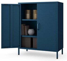 Szafka z półkami VITO, 800 x 1015 x 400 mm, Modern: granatowa