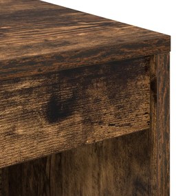 vidaXL Íróasztal Füstölt tölgy Szerelt fa 100 x 40 x 76 cm