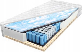 90x180 cm-es zsákrugós matrac, latexes Marshmalo, 24 cm magas, lélegző latexből, H2