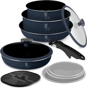 BerlingerHaus 10 részes edénykészlet levehető nyéllel Deep Sea Collection(BH/8416)