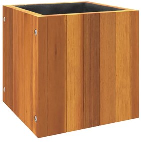 tömör akácfa kerti virágtartó 25 x 25 x 25 cm