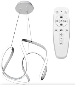 Elegáns, modern LED mennyezeti lámpa távirányítóval fehér