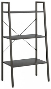 3 szintes fekete állópolc 56 x 35 x 108 cm