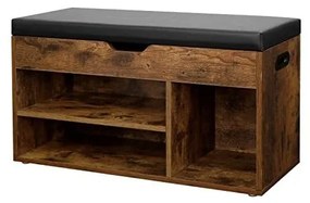 Rusztikus barna cipősszekrény 80 x 44 x 30 cm