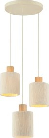 Brilliant - ARLO kábeles csillár 3xE27/20W/230V, Ø 40 cm, krémszínű