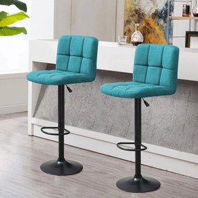 Szövet borítású bárszék 2 db, több színben-menta