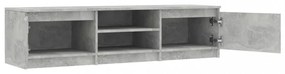 betonszürke szerelt fa TV-szekrény 140 x 40 x 35,5 cm