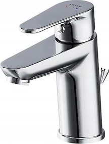 Libra álló mosdócsaptelep műanyag kifolyóval, króm (S951-408)