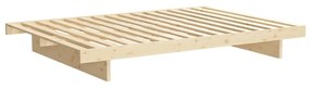 Natúr színű borovi fenyő franciaágy 180x200 cm Kanso – Karup Design