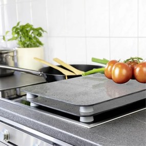 WENKO 53906100 - Főzőlapvédő 30x52 cm szürke/átlátszó