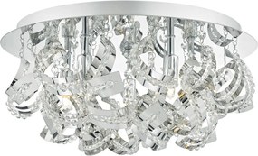 DAR LIGHTING MEZ5050 MEZEN Kristály Mennyezeti Lámpa Csiszolt Króm G9 IP20
