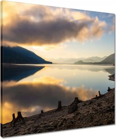 Vászonkép 50x50 kövek Tengerpart Folyó