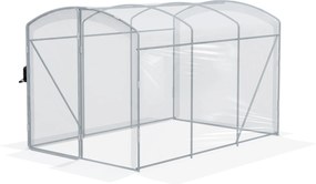 Outsunny PE Üvegház, 3 x 2 x 1,95m Alagút Üvegház, Szélálló Paradicsom Ház, 1 Ajtós Üvegház Kerthez, Balkonzonához, Átlátszó | Aosom