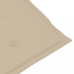6 db bézs oxford szövet háttámlás székpárna 100x50x3 cm