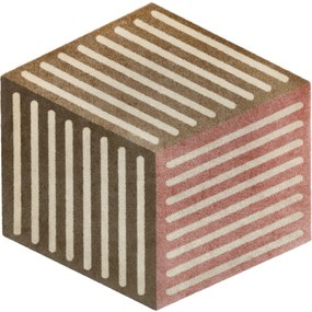 Bézs kocka speciális formájú szennyfogó szőnyeg