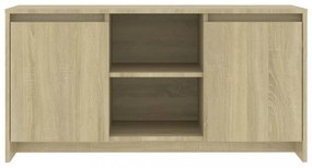 sonoma tölgy színű szerelt fa TV-szekrény 102 x 36 x 50 cm