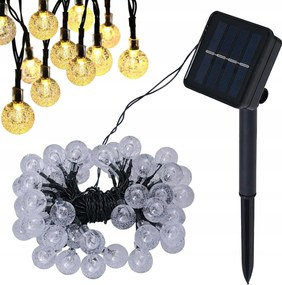 Szoláris Füzér Kertbe, Szoláris Lámpák 100 Led-es Izzóval Erkélyre, 14 méter