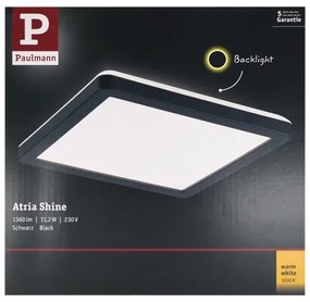 Paulmann 71000 - LED/11,2W Mennyezeti panel ATRIA 230V 3000K fekete