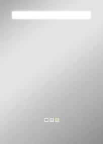 HOMCOM LED világítással rendelkező fürdőszoba tükör 70x50 cm - Fali tükör 3 fény színnel, pára elleni védelem, memória funkció, érintőkapcsoló, IP44 |