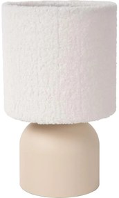 Lucide 10516/01/38 - Asztali lámpa WOOLLY 1xE14/40W/230V krémes