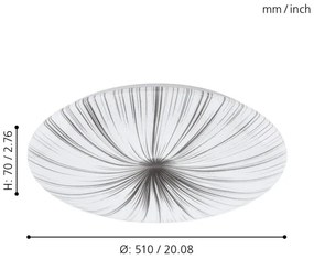 Eglo 98326 - LED Mennyezeti lámpa NIEVES LED/30,8W/230V