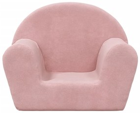 puha plüss gyerekkanapé rózsaszín